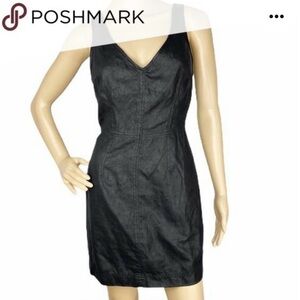 URBAN Outfitters Silence + Noise Black Deep V Rear Zipper Dress Size 4